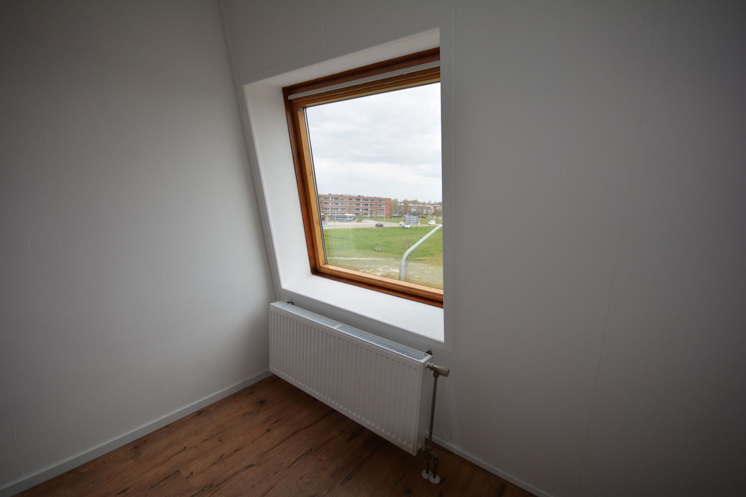 Uitzich vanuit grote slaapkamer boven